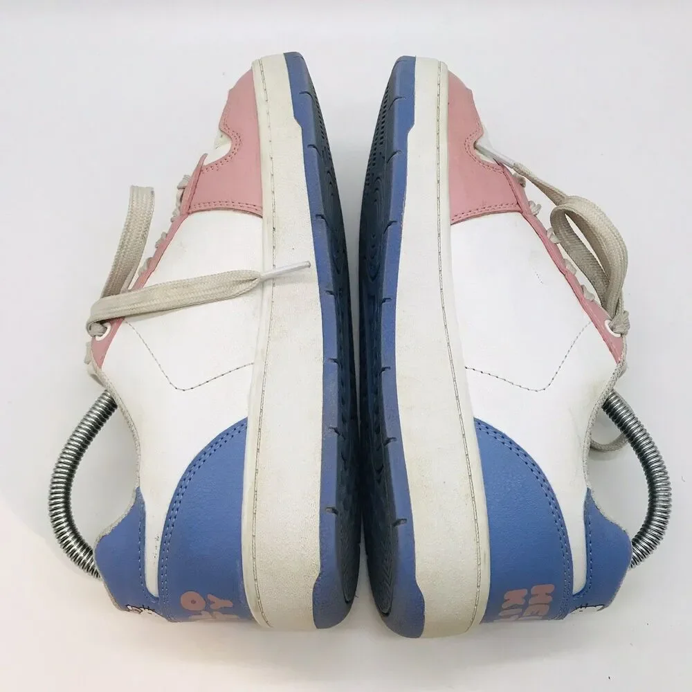 Hello Kitty Casual Court Sneakers by Sanrio Women's 8 White Pink Blue Limited